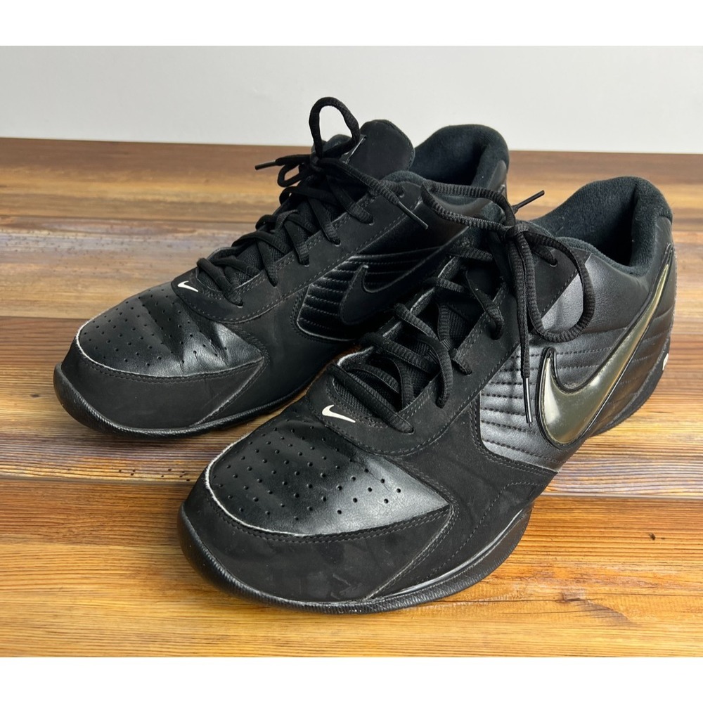 Nike Air Baseline Low Mens Size 13 Black Basketball Sneaker Shoes 386240-001
